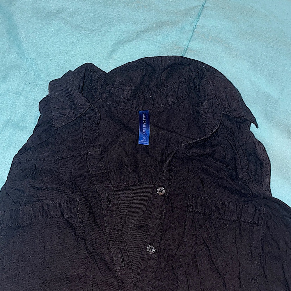 Black Cut Off Top